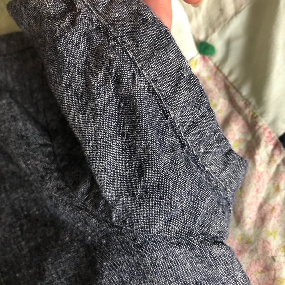 Madewell linen top blouse with ties - Picture 3 of 4